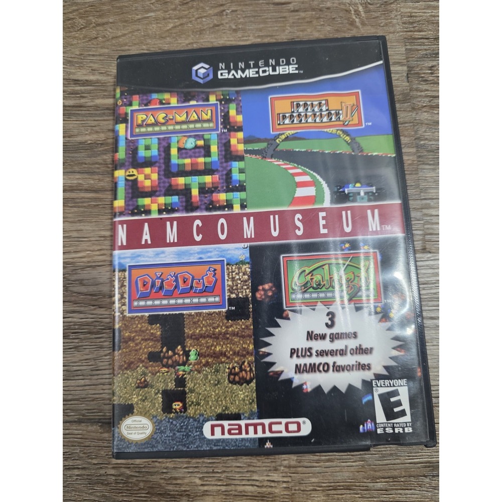 Nintendo Gamecube NAMCOMUSEUM  10 Classic Games Pac-Man Galaga Dig-Dug- Tested